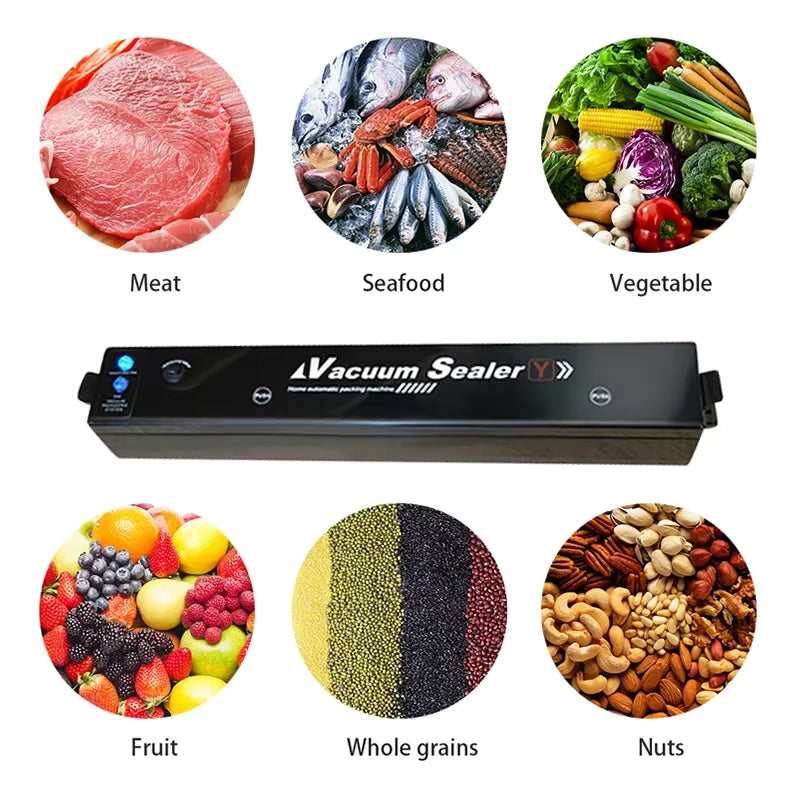 Vacuum Food Sealers Machine EU Plug Food Vacuum Bags Household Kitchen Vacuum Packer Machine Small Sealing Machine Heat Sealer