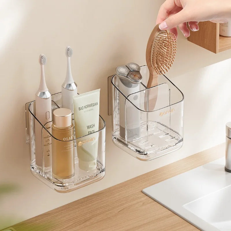 Bathroom wall storage box