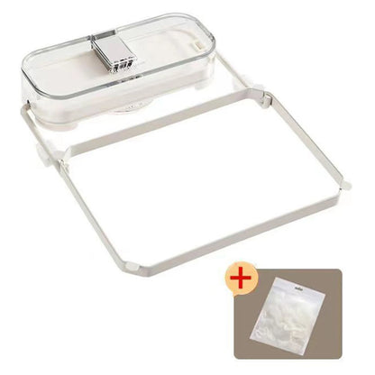 Kitchen Sink Filter Rack with 50Pcs Net Filter Bag Foldable Multi-Purpose Drainage Basket Leftovers Soup Food Drainer Shelf